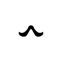 Mustache icon. Simple style beer company big sale poster background symbol. Beer brand logo design element. Mustache t-shirt printing. Vector for sticker.