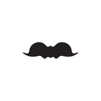 Cossacks mustache icon. Simple style beer company big sale poster background symbol. Beer brand logo design element. T-shirt printing. Vector for sticker.