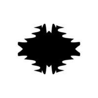 icono de prueba de Rorschach. símbolo de fondo de prueba de rorschach de estilo simple. elemento de diseño del logotipo de la marca. Impresión de camiseta de prueba de rorschach. vector para pegatina.