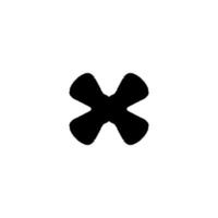 X icon icon. Simple style big sale poster background symbol. Remove button. X brand logo design element. X t-shirt printing. Vector for sticker.