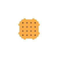 icono de galletas. símbolo de fondo de cartel de tienda de dulces de estilo simple. elemento de diseño del logo de la marca de galletas. impresión de camisetas de galletas. vector para pegatina.