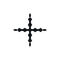 Plus icon. Cross sign. Simple style Christian holiday poster background symbol. Add button. Plus logo design element. Plus t-shirt printing. Vector for sticker.
