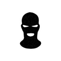 balaclava mask icon. Simple style counterterrorism poster background symbol. brand logo design element. balaclava mask t-shirt printing. Vector for sticker.