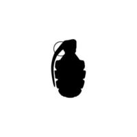 Hand grenade icon. Simple style no war poster background symbol. Hand grenade brand logo design element. Hand grenade t-shirt printing. vector for sticker.