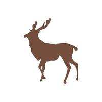 icono de alce. símbolo de fondo de cartel de naturaleza salvaje de estilo simple. elemento de diseño del logotipo de la marca de alces. impresión de camisetas de alces. vector para pegatina.