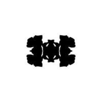 icono de prueba de Rorschach. símbolo de fondo de prueba de rorschach de estilo simple. elemento de diseño del logotipo de la marca. Impresión de camiseta de prueba de rorschach. vector para pegatina.