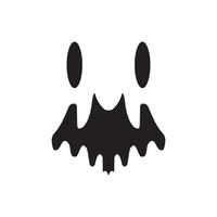 icono fantasma. símbolo de fondo de cartel de vacaciones de halloween de estilo simple. elemento de diseño del logo de la marca fantasma. impresión de camisetas fantasma. vector para pegatina.