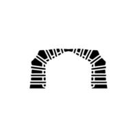 Tunnel icon. Simple style Tunnel transport poster background symbol. Tunnel road sign. Tunnel brand logo design element. Tunnel t-shirt printing. vector for sticker.