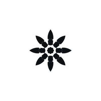 Eight pointed star icon. Simple style support service contact phone poster background symbol. Eight pointed star brand logo design element. Eight pointed star t-shirt printing. Vector for sticker.