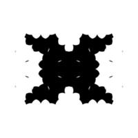 Rorschach test icon. Simple style Rorschach test background symbol. brand logo design element. Rorschach test t-shirt printing. Vector for sticker.
