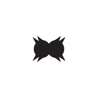 Bow tie icon. Simple style man fashion poster background symbol. Bow tie text frame. Bow tie logo design element. Bow tie t-shirt printing. Vector for sticker.