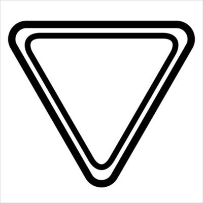 Classic billiard triangle element simple line style