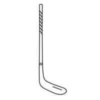 elemento de palo de hockey clásico estilo de línea simple vector