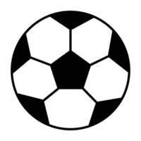 elemento de pelota de fútbol clásico estilo de línea simple vector