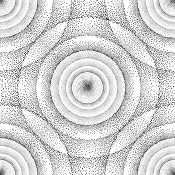 patrón de círculo de punto abstracto textura de burbuja manchada vector