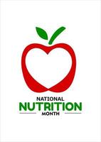 national nutrition day vector ilustration