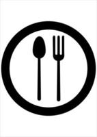 spoon and fork vector illustration. suitable for promotion of food business