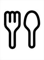 spoon and fork vector illustration. suitable for promotion of food business