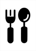 spoon and fork vector illustration. suitable for promotion of food business