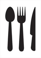 spoon and fork vector illustration. suitable for promotion of food business