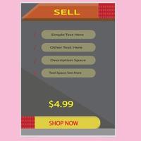 Tag Price design template vector