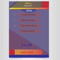 Tag Price design template vector