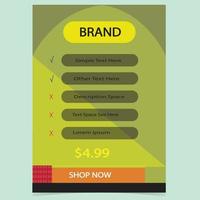 Tag Price design template vector