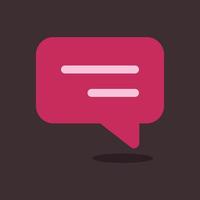 Vector of message chat icon conversation