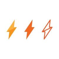 Flash Electric Logo Vector icon set illustration design template. Bolt Energy Icon.electric logo flash vector bolt