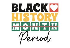 Black History Period vector