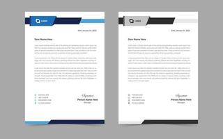 corporate modern letterhead design template. creative modern letter head design template for your project. letterhead, letter head, Business letterhead design. vector