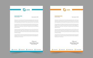 corporate modern letterhead design template. creative modern letter head design template for your project. letterhead, letter head, Business letterhead design. vector