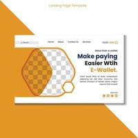Landing Page Design Template vector