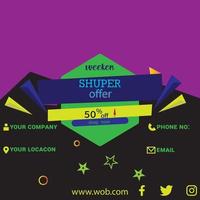 sale banner template logo desing