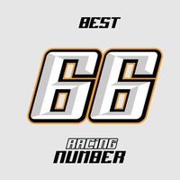 Vector Racing Number Template 66