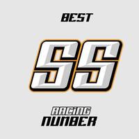 Vector Racing Number Template 55