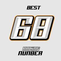 Vector Racing Number Template 68