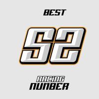 Vector Racing Number Template 52