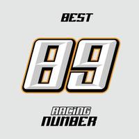 Vector Racing Number Template 89