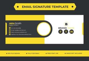 Email Signature Template Design For Corporate Business vector