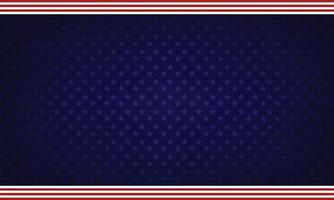Modern United States Flag Style Patriotic Background Design with Stars and Lines vector