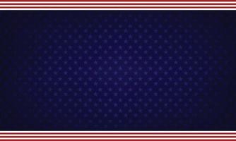 Modern United States Flag Style Patriotic Background Design with Stars and Lines vector