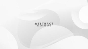 Abstract White Fluid Wave Background vector