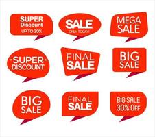 Sale stickers and tags collection vector illustration