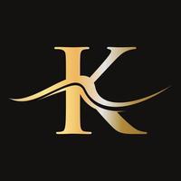 Letter K Logo Design Template Luxury and Elegant Design vector