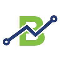 Digital Letter B Technology Icon Logo Design. Business, Investment, Financial Logo vector