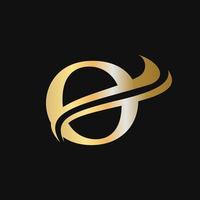 O Letter Logo Luxury Concept vector