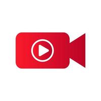 Live stream symbol, icon with play button. Emblem for broadcasting, online tv, sport, news and radio streaming vector