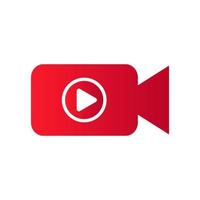 Live stream symbol, icon with play button. Emblem for broadcasting, online tv, sport, news and radio streaming vector