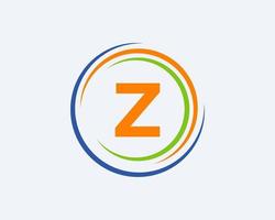 Initial Z Letter Business Logo Template vector